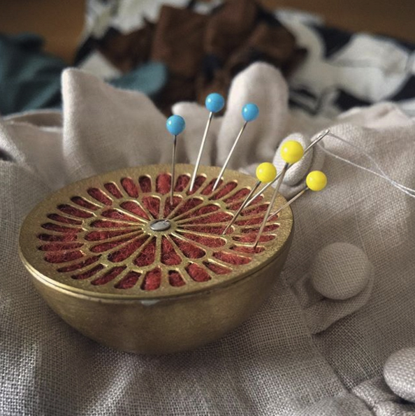 大桃沙織さんのお針刺し