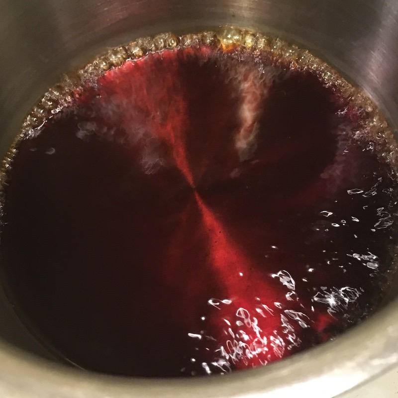 エゴマの葉の醤油漬けを作る