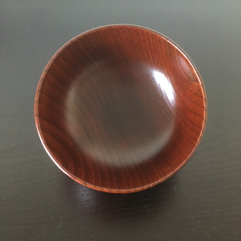 拭き漆で直したお椀