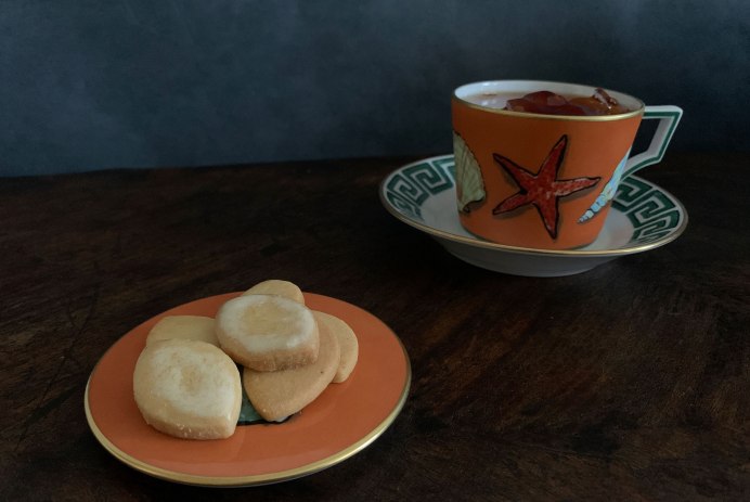 ポモロジーのレモンクッキーでおやつの時間　Photo by Yoko Kadokawa